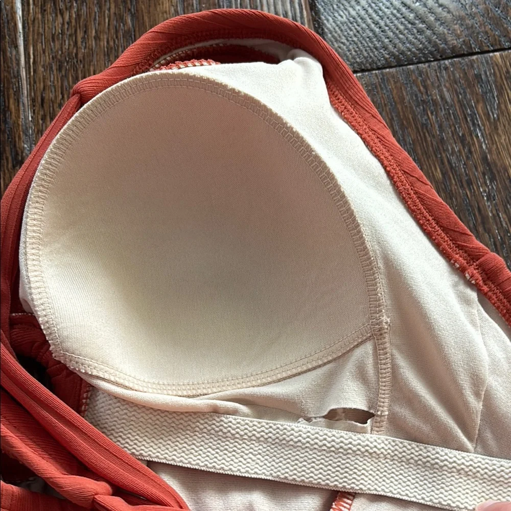 Kona Sol Ribbed One Piece Swimsuit in Coral - Picture 4 of 4